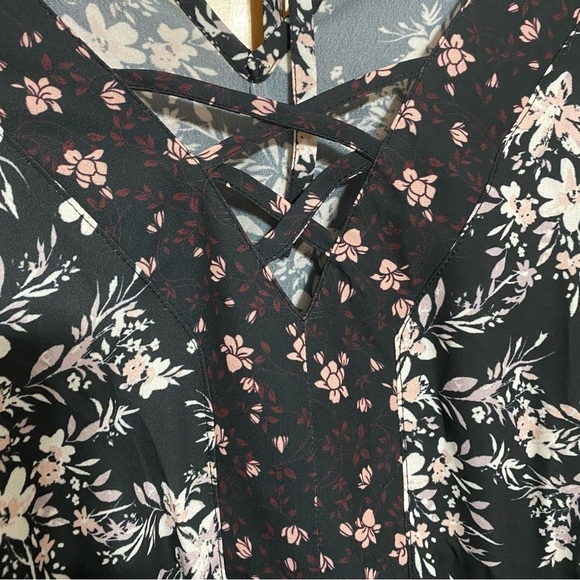 Grayson Threads NWT Black Floral Print Mini Dress - Picture 9 of 9